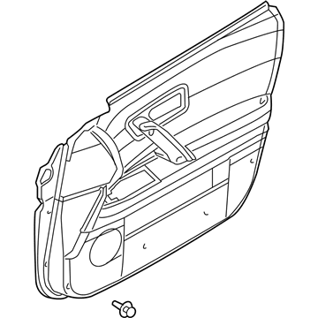 Infiniti 80900-CL00B FINISHER Assembly Front Door RH