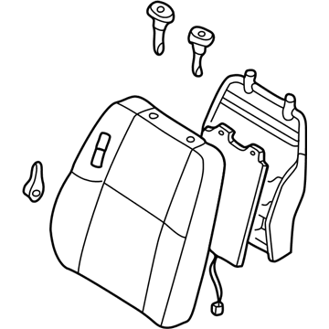 Infiniti 87650-1W305 Back Assy-Front Seat