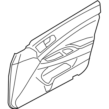 Infiniti 80901-JK63A Finisher Assy-Front Door,LH