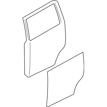 Infiniti H210A-5ZAMA Door Rear LH