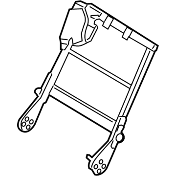 Infiniti 89601-1LK5A Frame Assembly-3RD Seat Back RH