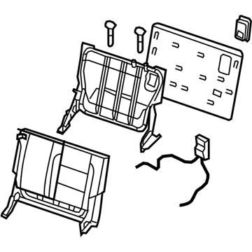 Infiniti 89650-ZC50D Back Assembly - 3RD Seat, LH