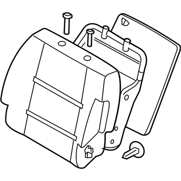 Infiniti 87600-7S601 Back Assembly-Front Seat With Side Air Bag