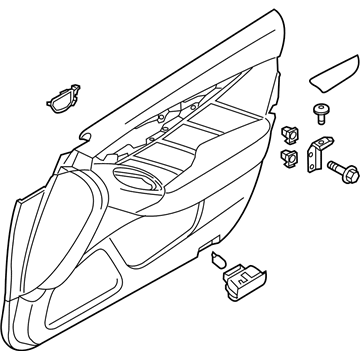 Infiniti 80900-6HM1A Finisher Assy-Front Door,RH