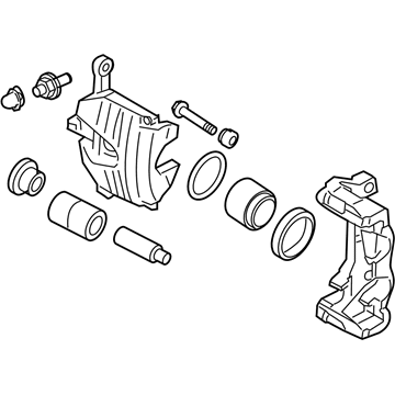 2007 Infiniti FX35 Brake Caliper - 41011-EJ20A