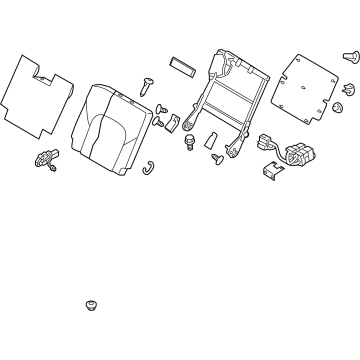 Infiniti 89600-5ZM3A Back Assembly - 3RD Seat, RH