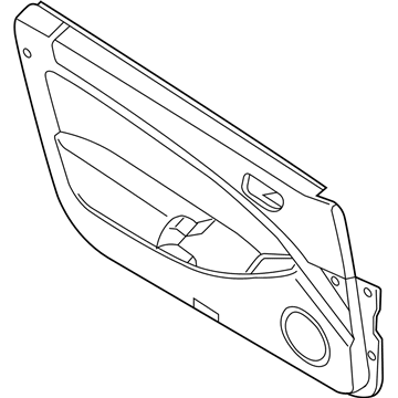 Infiniti 80900-CM40A Finisher Assy-Front Door,RH