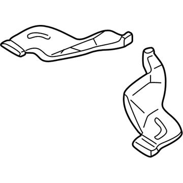 Infiniti 27831-0W001 Duct-Heater Floor 2ND