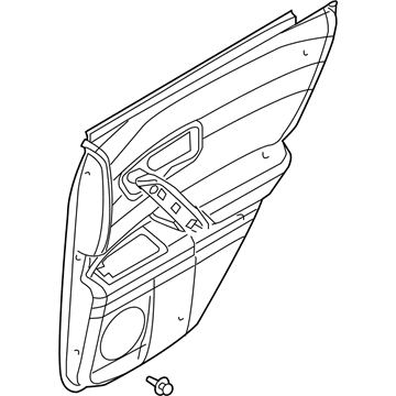 Infiniti 82900-CG005 Finisher Assy-Rear Door,RH