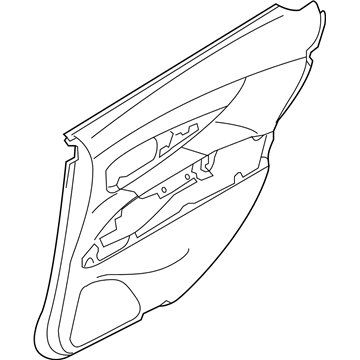 Infiniti 82900-4AM5D Finisher Assy-Rear Door,RH