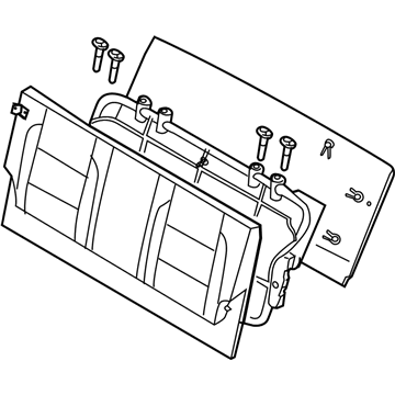 Infiniti 89600-7S603 Back Assy-3RD Seat