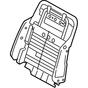 Infiniti 87651-EH08A Frame Assembly-Front Seat Back