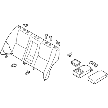 Infiniti 88600-4HK6A Back Assy-Rear Seat