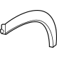 Infiniti 78860-6SA0A Moulding-Fillet,Rear RH