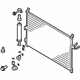 Infiniti 92100-EG000 Condenser & Liquid Tank Assy