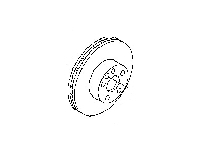 Infiniti 43206-EG000 Rotor-Disc Brake,Rear
