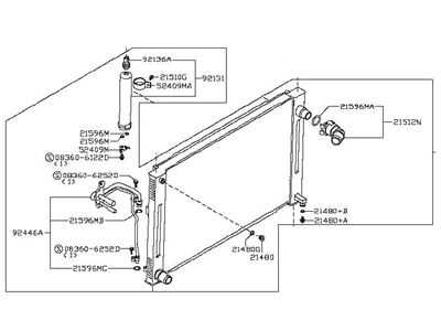 Infiniti 21410-JK20B Radiator & Condenser Assembly