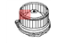 Infiniti 27225-JK60D Motor Assembly - Blower W/CASE